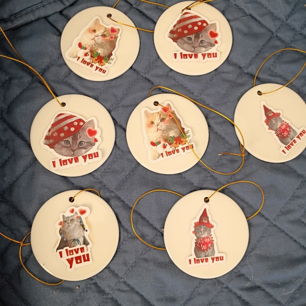 Cute Cat Ornaments